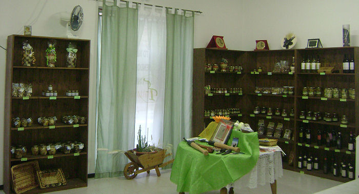 Interno del negozio di tartufi